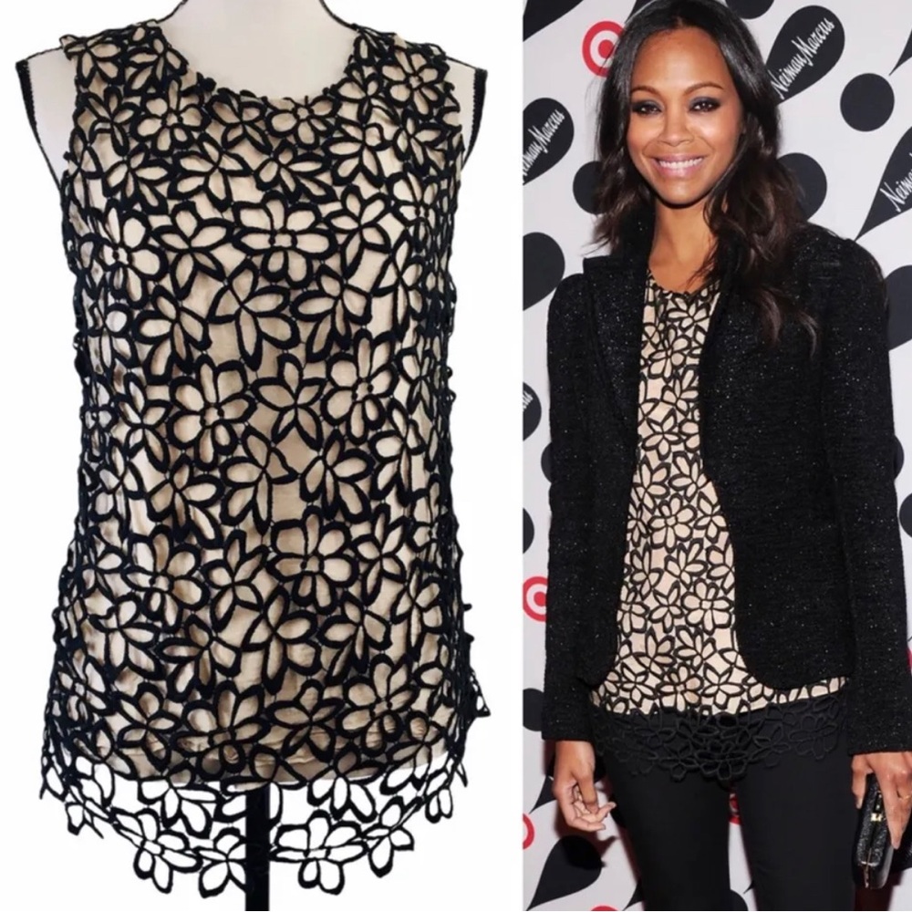NWT / Guipure Lace Top Lela Rose Neiman Marcus x Target Limited Edition Sz Small